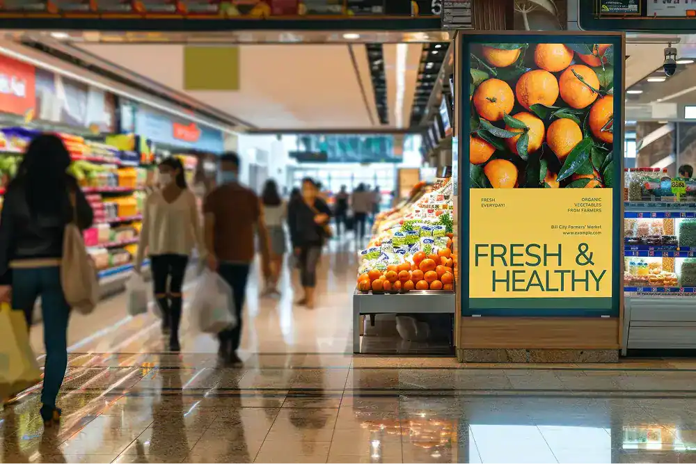 custom lighted digital message board pole sign